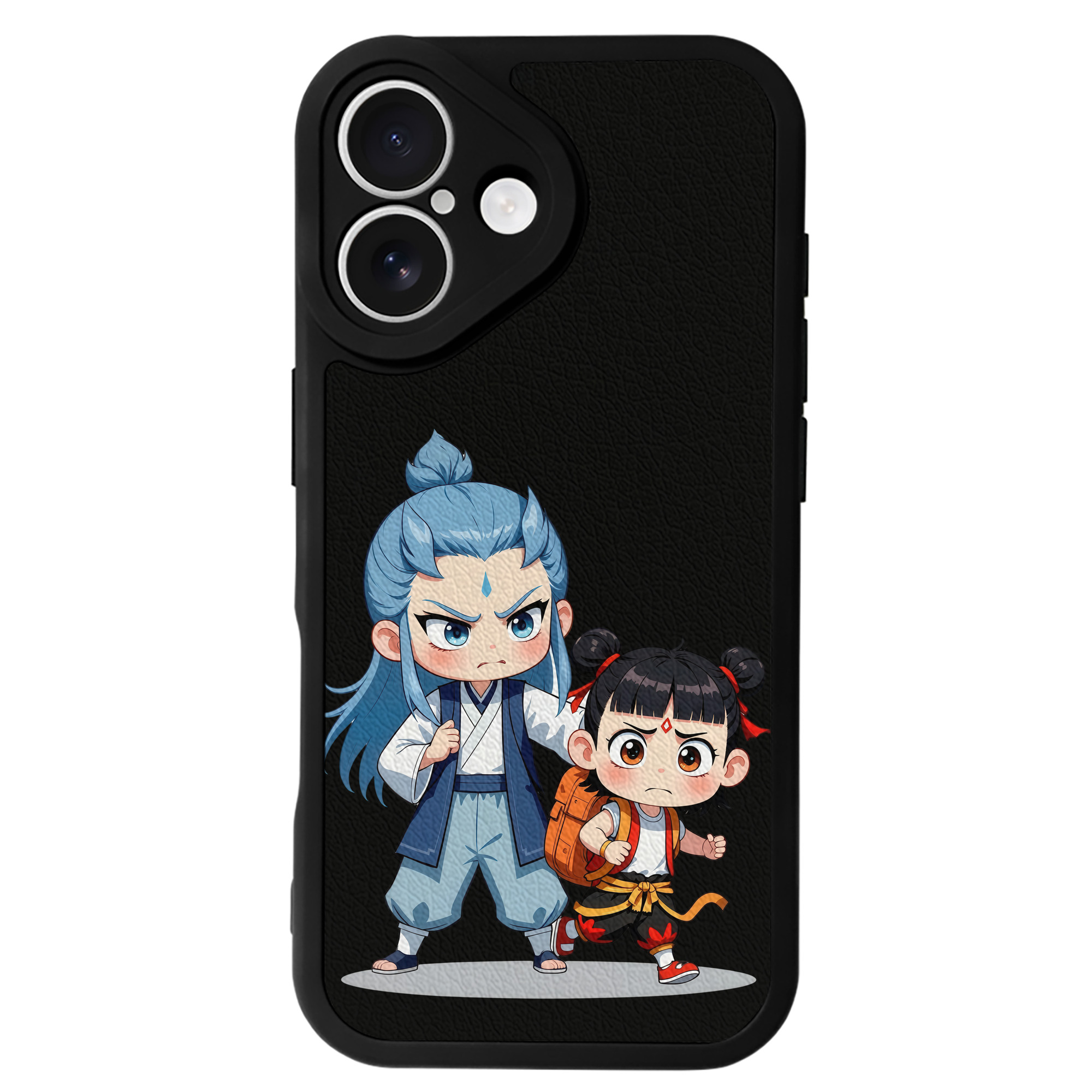 （画像用） Ne Zha 2 ナタ 魔童の大暴れ 【iPhone 16シリーズ対応】シリコンスマホケース（レザー調） 材質：シリコン